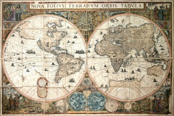Nova Totius Terrarum Orbis Tabula by de Wit