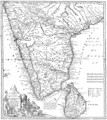 India by Homann 1733