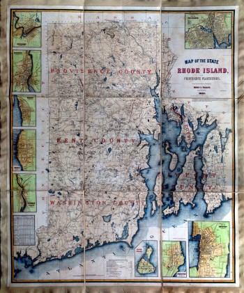 Map of the State of RHODE ISLAND, and Providence Plantations.