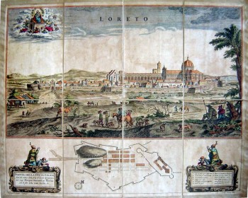 Loreto : Pianta della citta’ Felice fatta di ordine della S.a di Sixto Quinto..