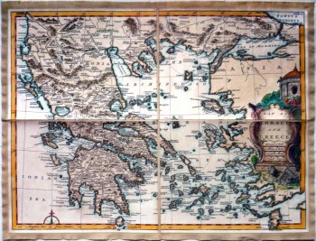Map of Thrace and Greece