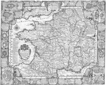 Le Royaume de France suivant les nouvelles observations par M.. 1699