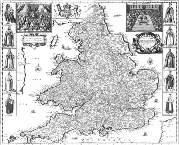 The Royal Map of England. Containing not only ye Citties, Market & all Parliament Townes, but also the Rivers, Highwaies, Sea ports, & many other places of Remark