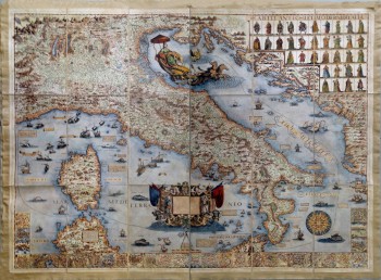 Italia by  G. and L. Rosaccio 1607 ( Big version)