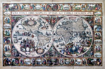 Nova Totius Orbis Mappa, ex optimis auctoribus desumta, Studio Petri Kaeri.