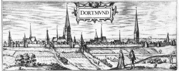 View of Dortmund by Braun-Hogenberg