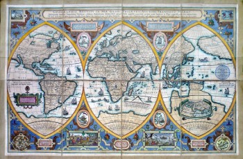 Geographia Restituta per Globi Trientes : Auctore Francisco Haraeo