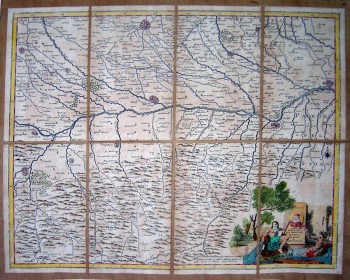 Carta geografica dei Territori di Pavia di Lodi e di Piacenza