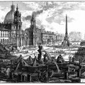 Veduta di Piazza Navona sopra le rovine del Circo agonale
