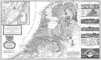 A new and exact Map of UNITED PROVINCES of NETHERLANDS