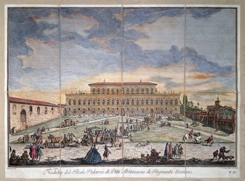 Veduta del Reale Palazzo de’ Pitti Abitazione de’ Regnanti sovrani