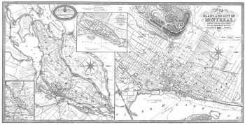 Map of the Island and the City of MONTREAL