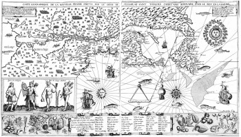 Carte geographique de la nouvelle Franse faictte par le Sieur de Champlain…  (Bigger version)