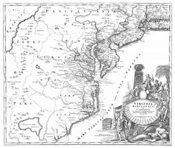 Virginia Marylandia et Carolina in America Septentrionali